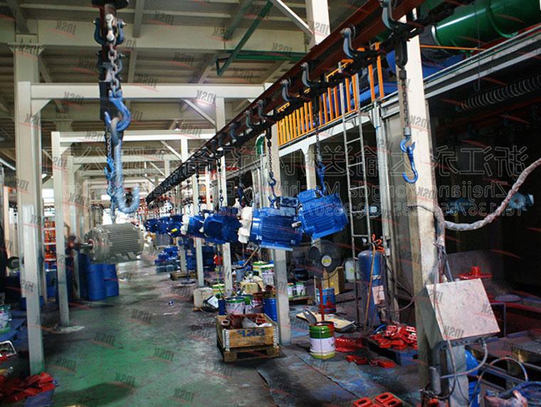 Motor coating line