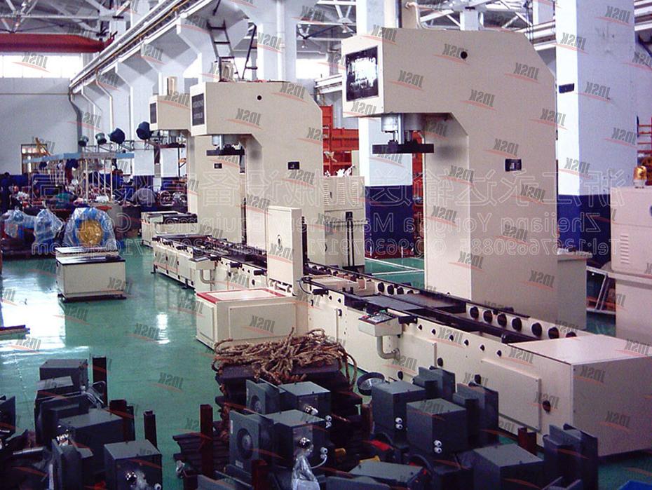 Permanent magnet traction motor assembly line