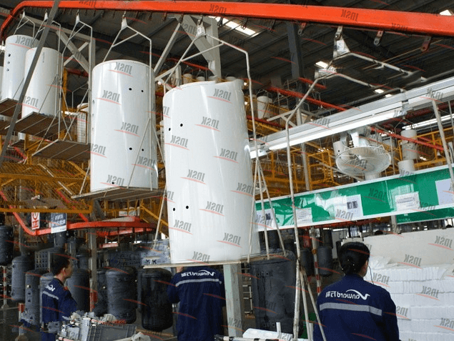 Electric water heater production line